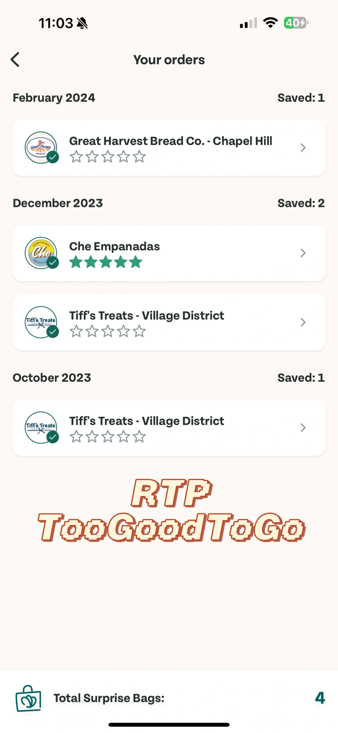 Leftover Mystery Boxes in North Carolina – TGTG (Too Good To Go)