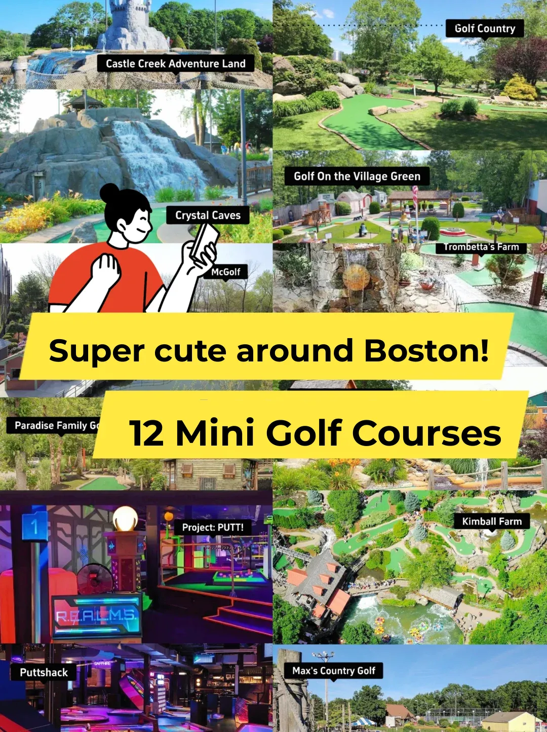 "Boston, USA 🇺🇸: Here’s Your Checklist of 12 Mini Golf Courses �"