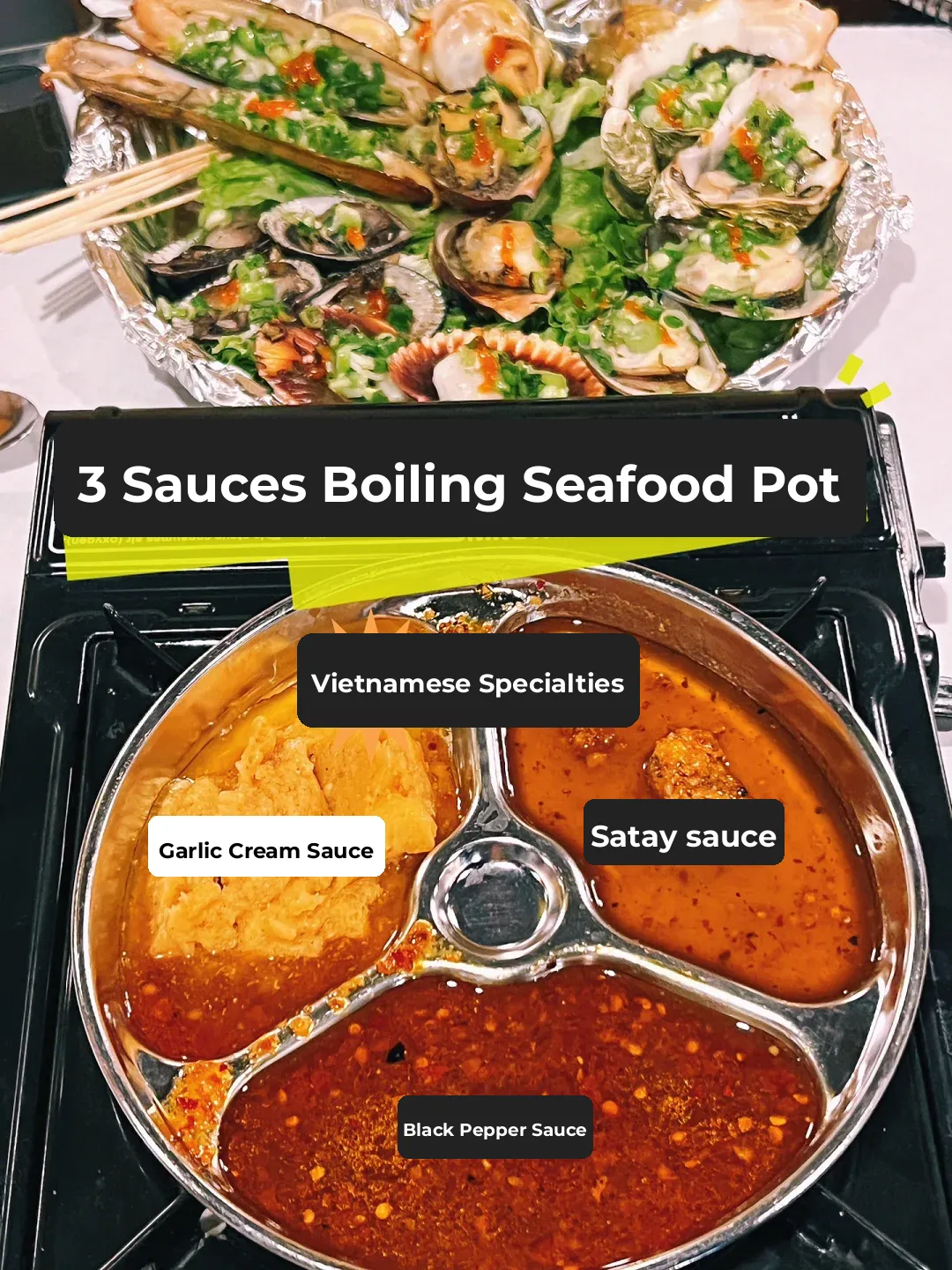 OC's Signature Vietnamese 3-Sauce Boiling Seafood Pot – Every Bite is Pure Satisfaction