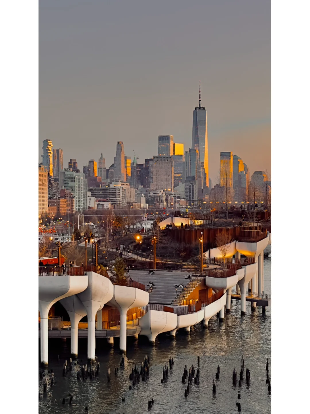 New York | When the Weather's Nice, Head to the Riverside to Catch the Orange Glass Skyscrapers at Sunset