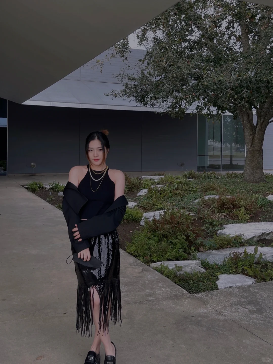 All-Black OOTD｜Houston’s Most Photogenic Art Museum
