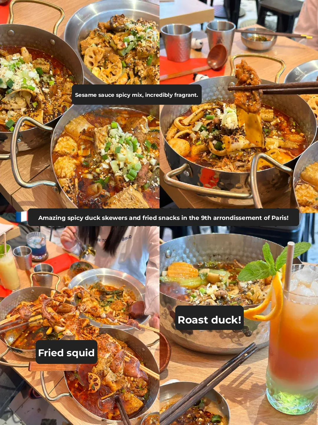 🇫🇷 Paris Eats | 9th Arrondissement's Must-Try Spicy Mix, Roast Duck, and Fried Skewers! 🔥