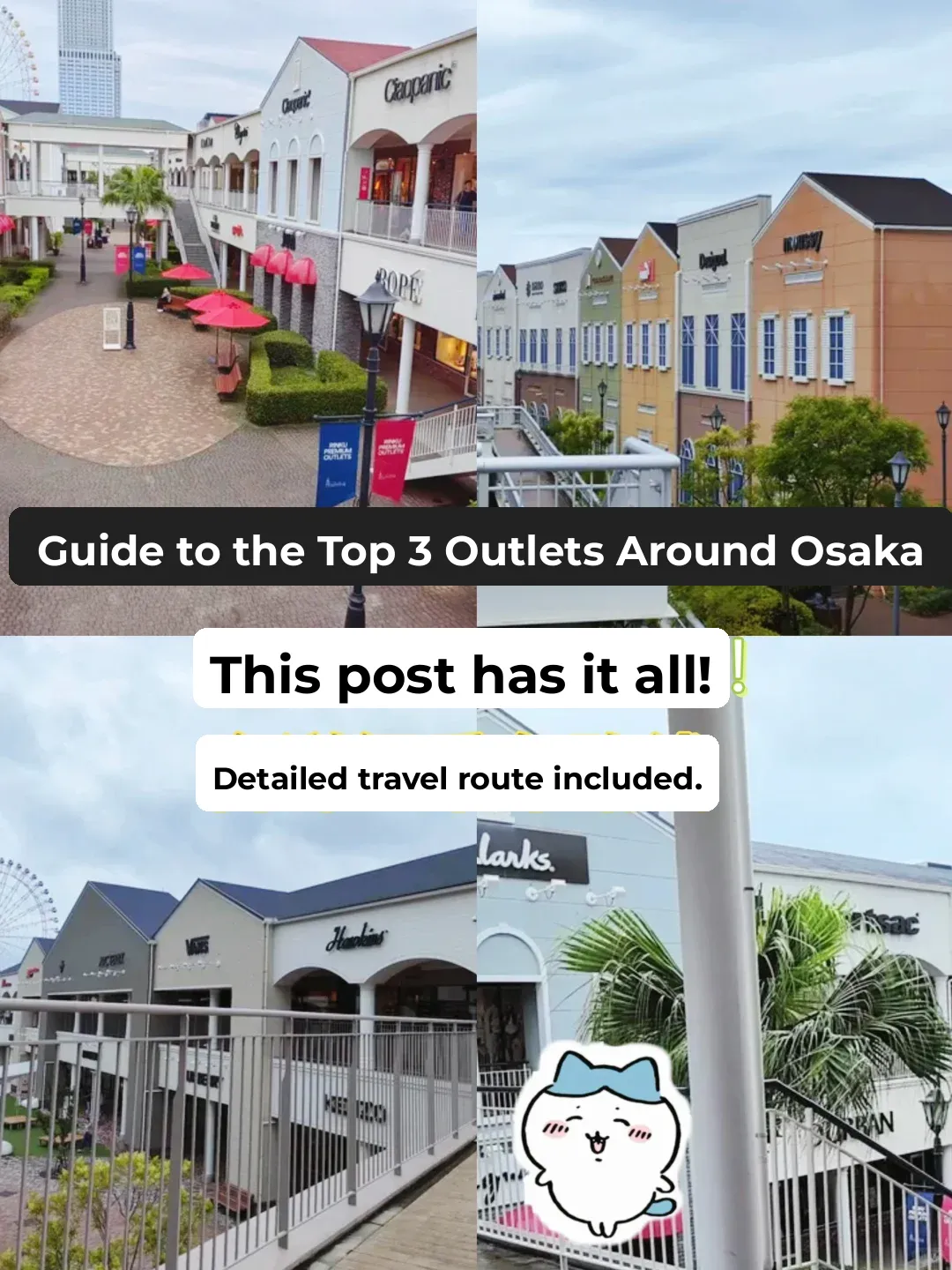 Top 3 Outlets in Osaka Area Guide