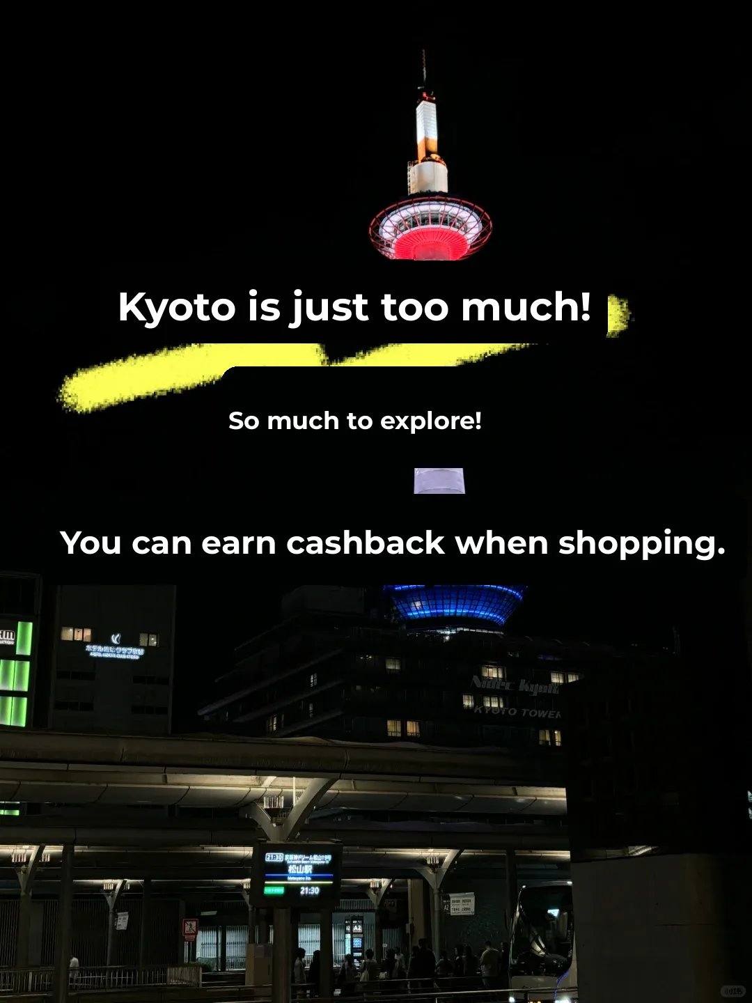 Who Knew You Could Get Cashback When Shopping in Kyoto...