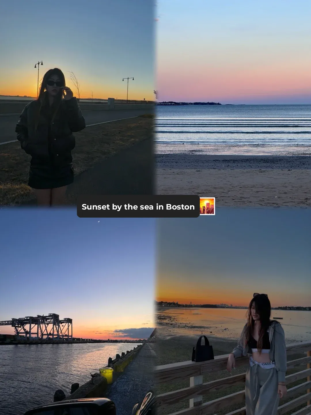Sunset by the Sea in Boston 🌇🏝️