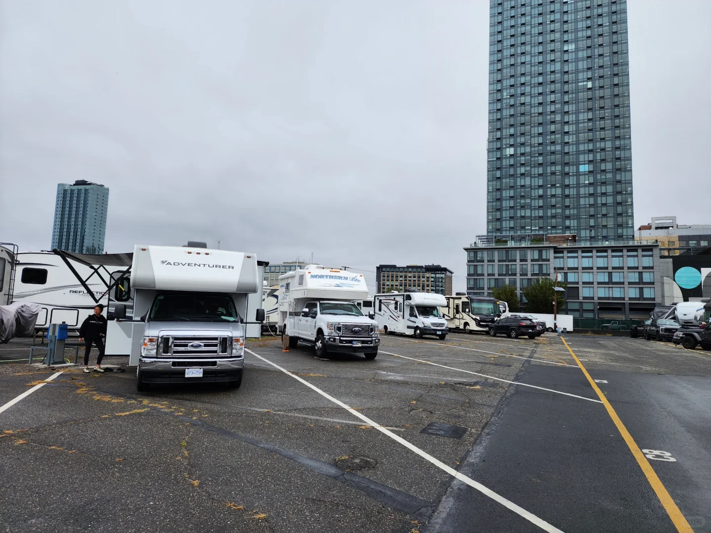 RV Campground in New York with a View of the Statue of Liberty