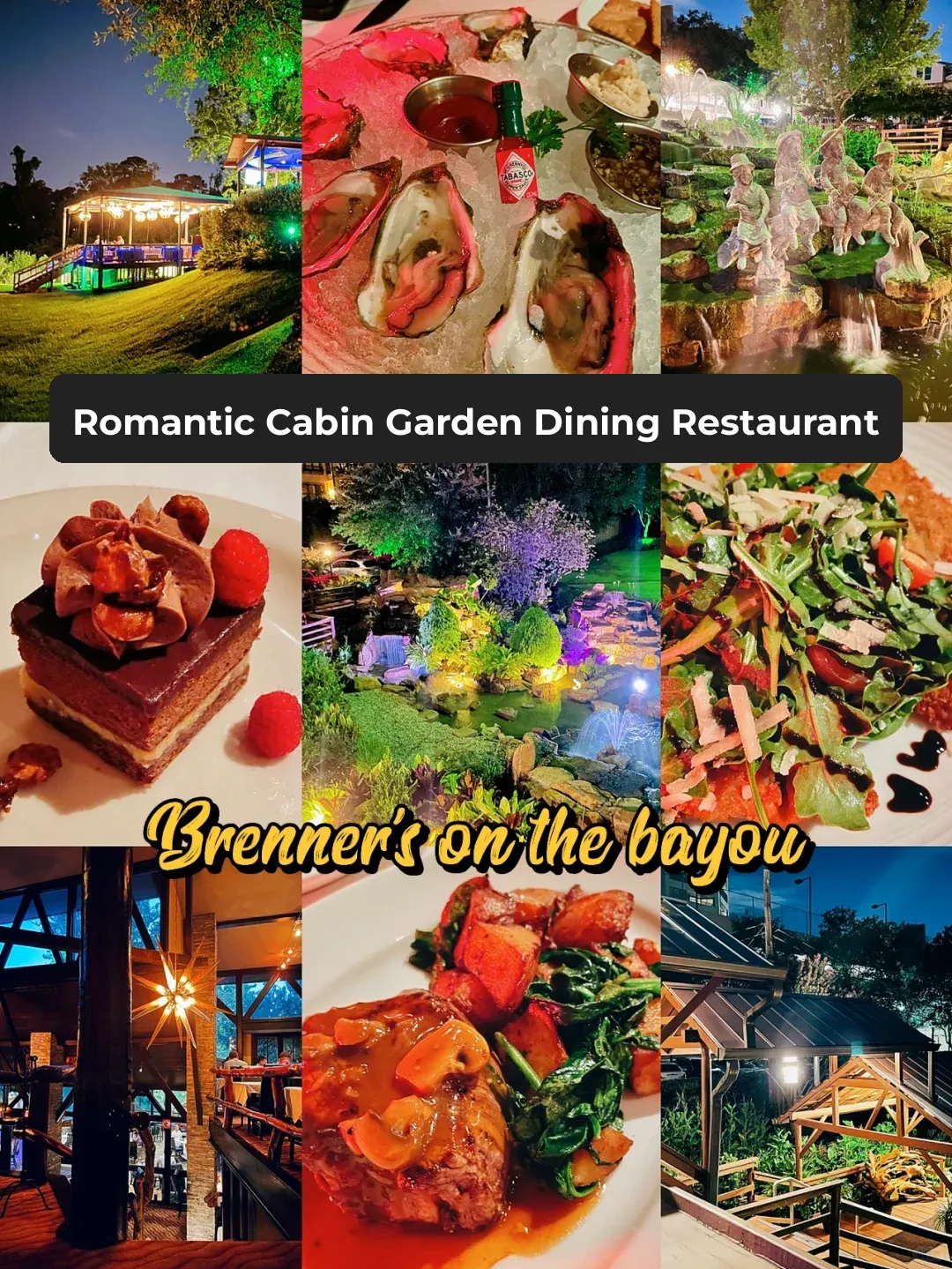 Houston | A Romantic Cabin Garden Restaurant Perfect for Dates