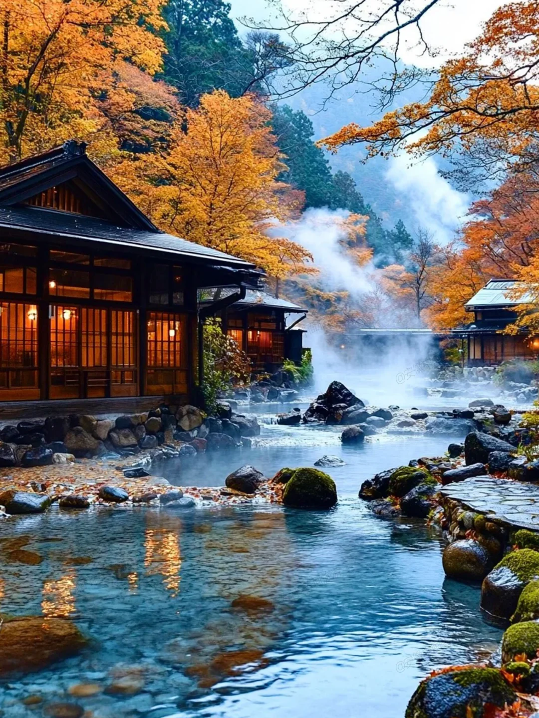 🇯🇵 Japan ♨️ You’re Really Tight-Lipped! Soaking in the Hot Springs Feels Amazing~