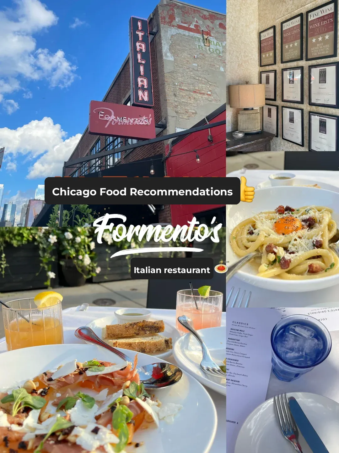 Chicago Foodie Guide | Italian Cuisine Recommendation 🇮🇹 Formento’s 🍝
