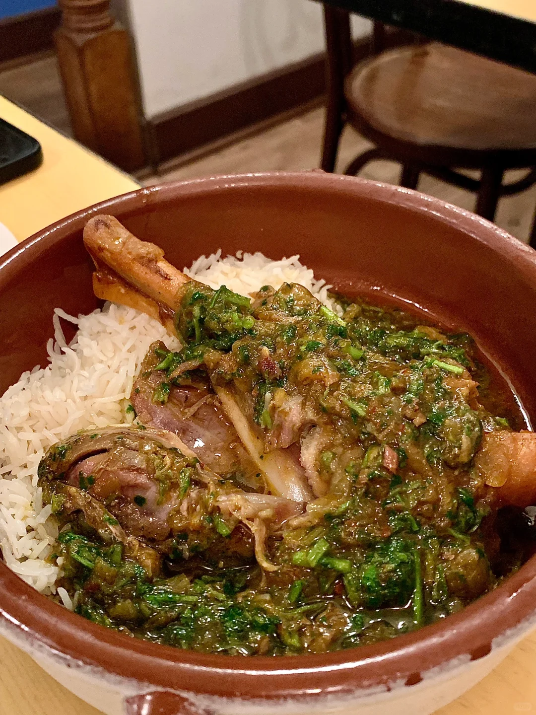 New York | Moroccan Tagine Lamb Shank: Rice Soaked in the Broth, Simply Irresistible!