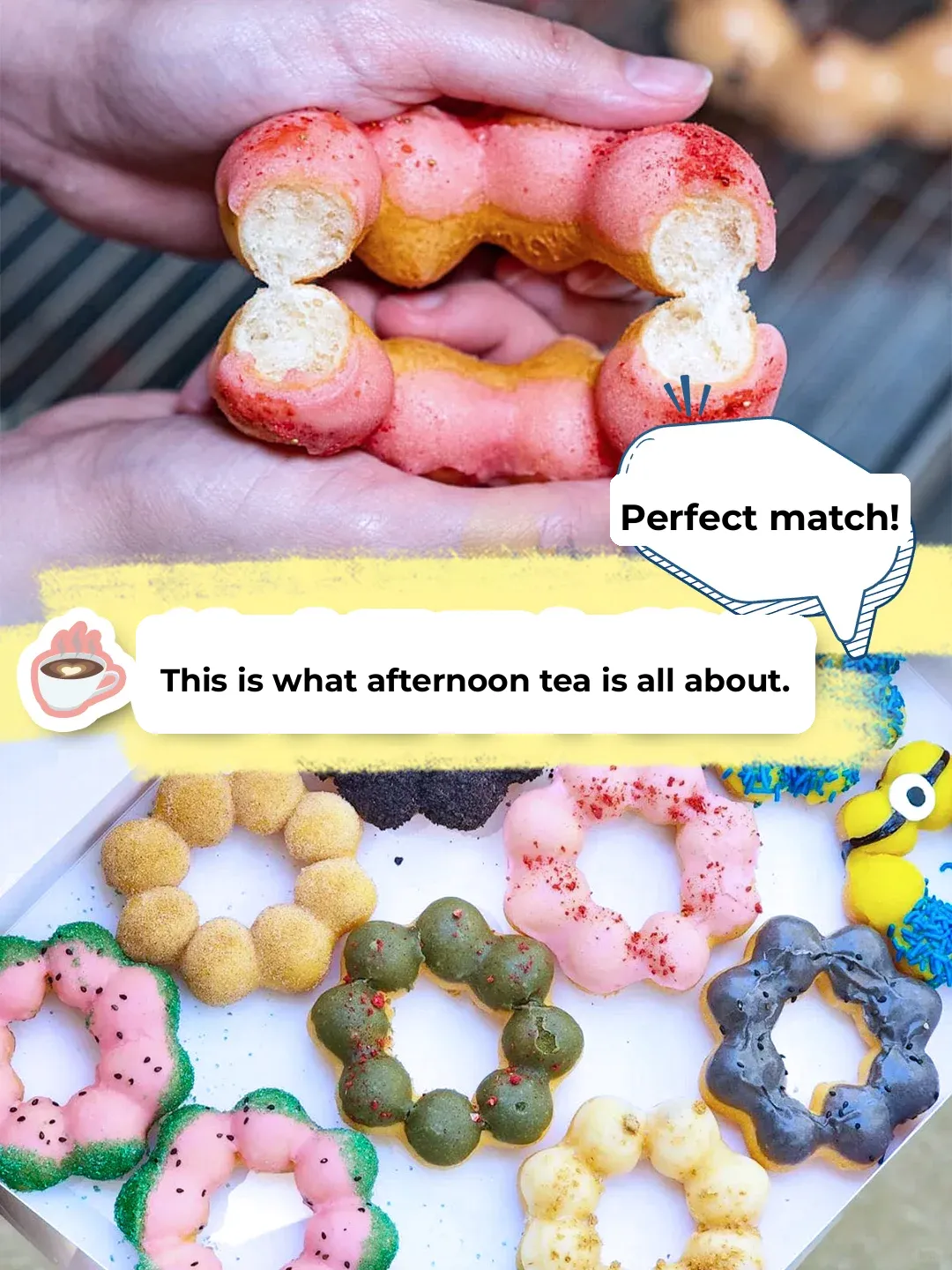 ☕ ☕ This is the perfect combo for afternoon tea!