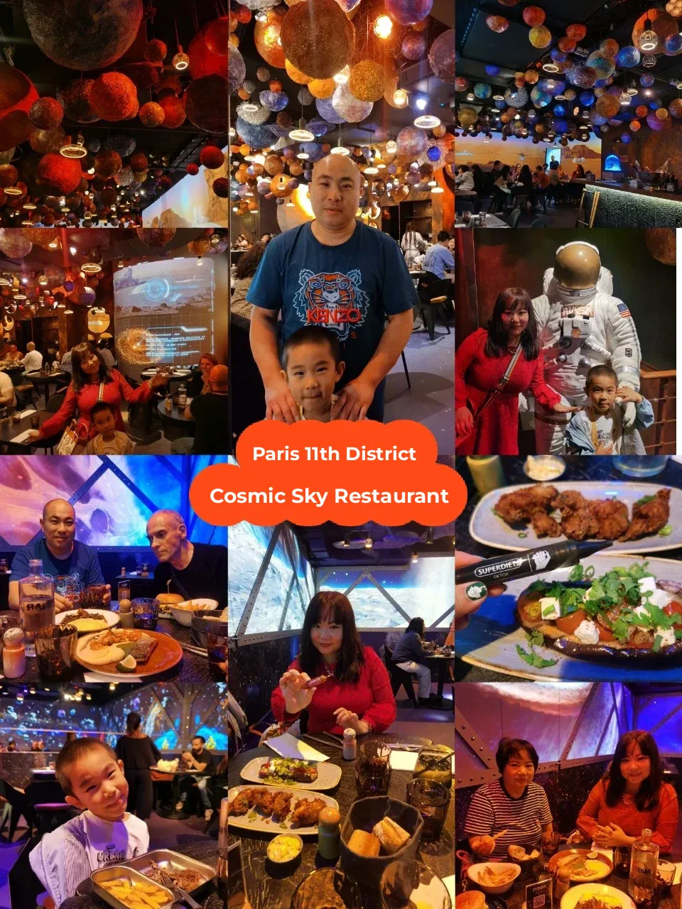 Escape Earth Plan 🌍 ---- Cosmic Starry Sky Restaurant in Paris' 11th Arrondissement