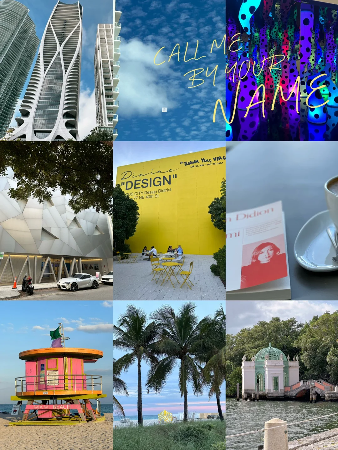 Love is enough. Exploring Miami's art scene, architecture, and soaking up the sun by the beach.