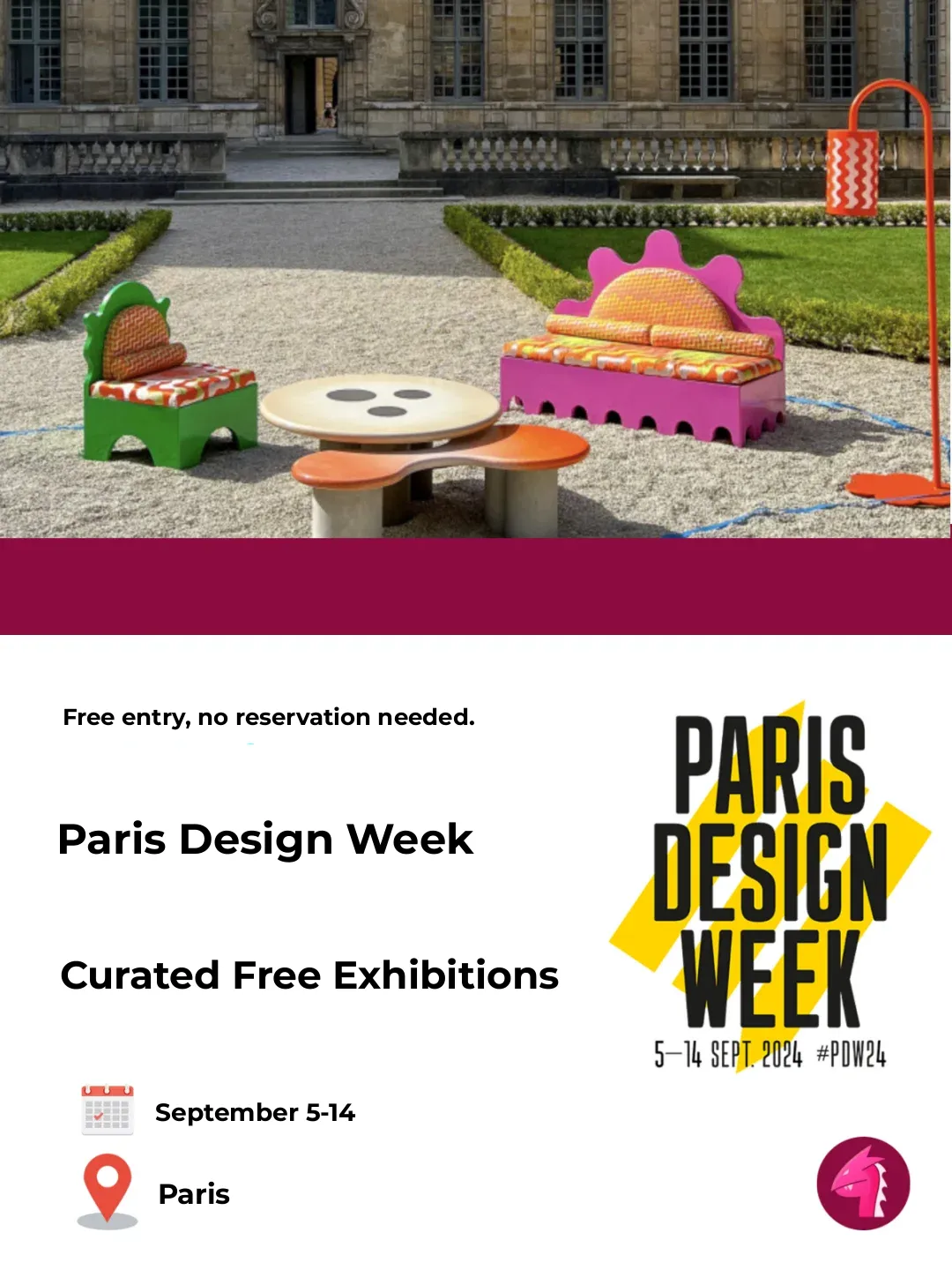 Annual Paris Design Week is here! ‼️ Loads of free exhibitions