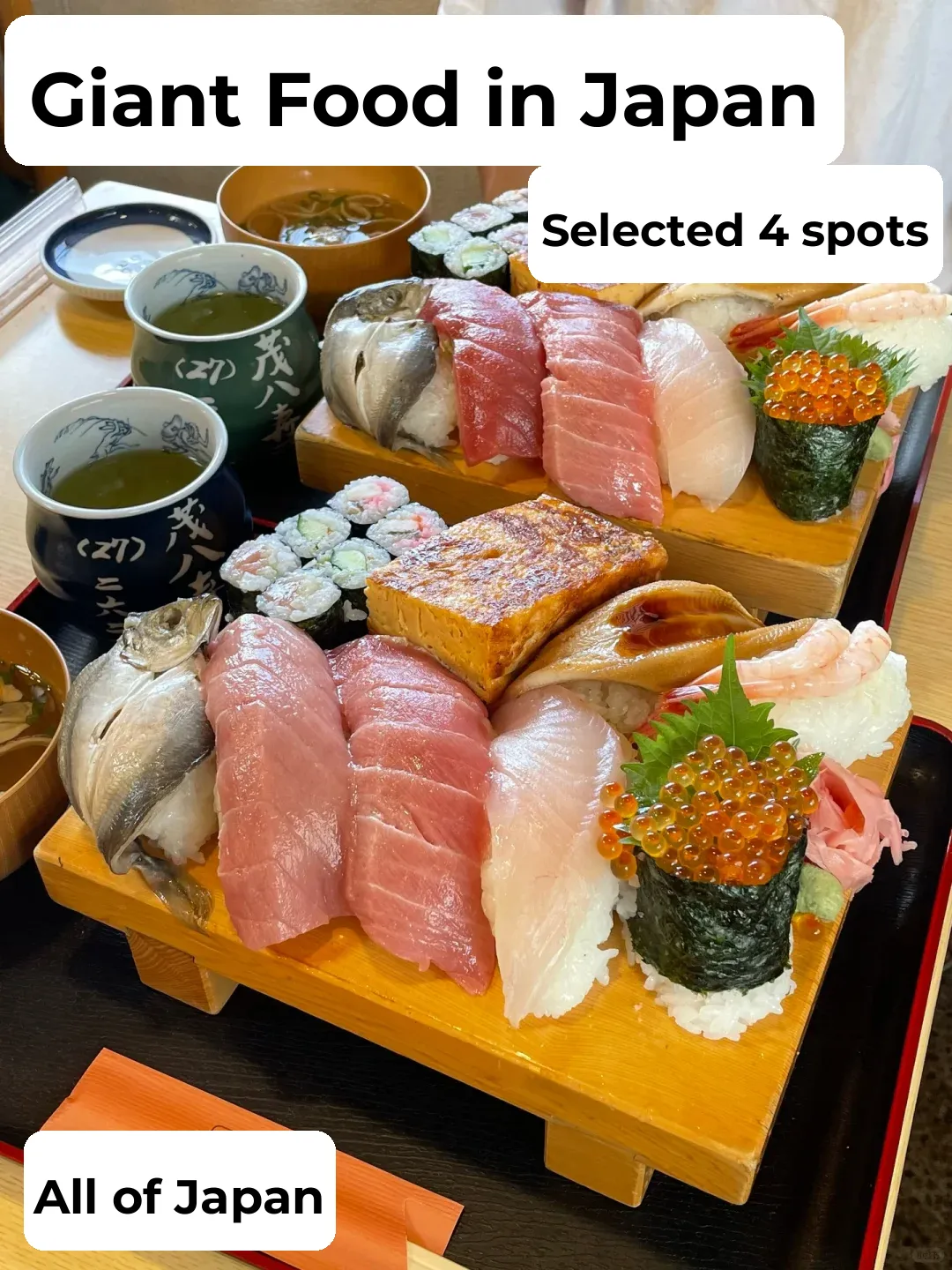 🍣 Japan's Giant Food Selection: 4 Must-Try Spots 🍣