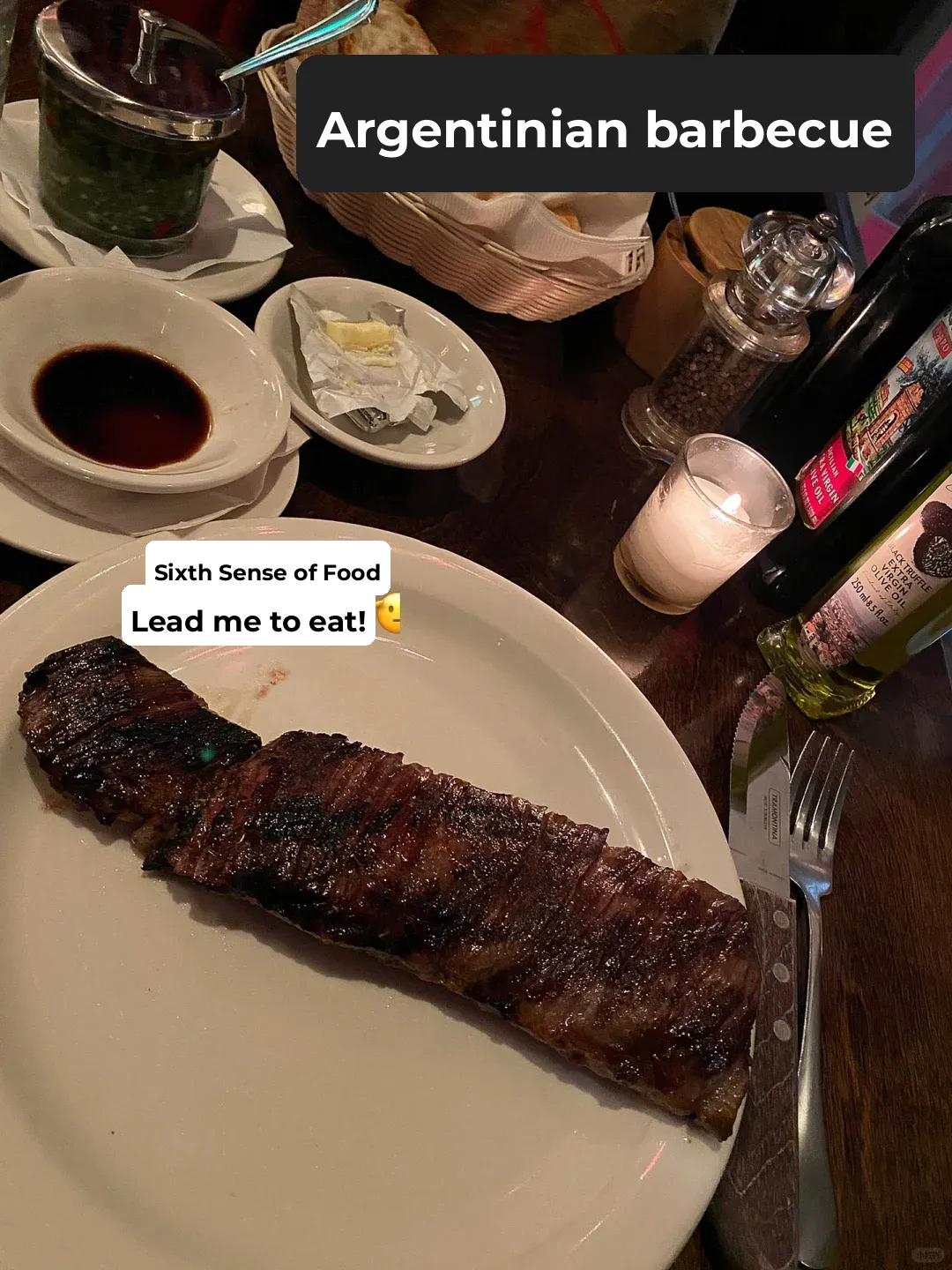 New York Foodie 🥩 East Village Argentine BBQ: Unlimited Chimichurri