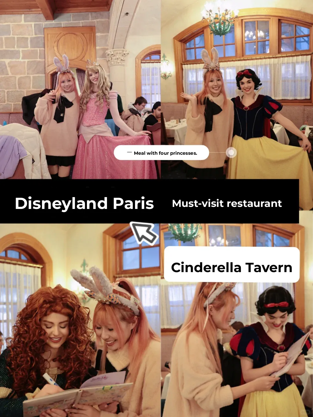 Paris Disneyland | Meet Four Princesses in One Go