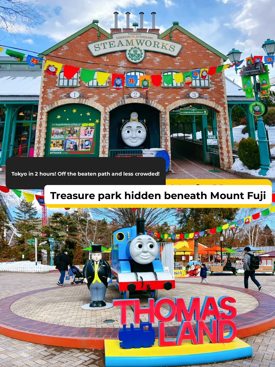Tokyo 2 Hours Away! Hidden Beneath Mount Fuji is a Thomas Land Paradise