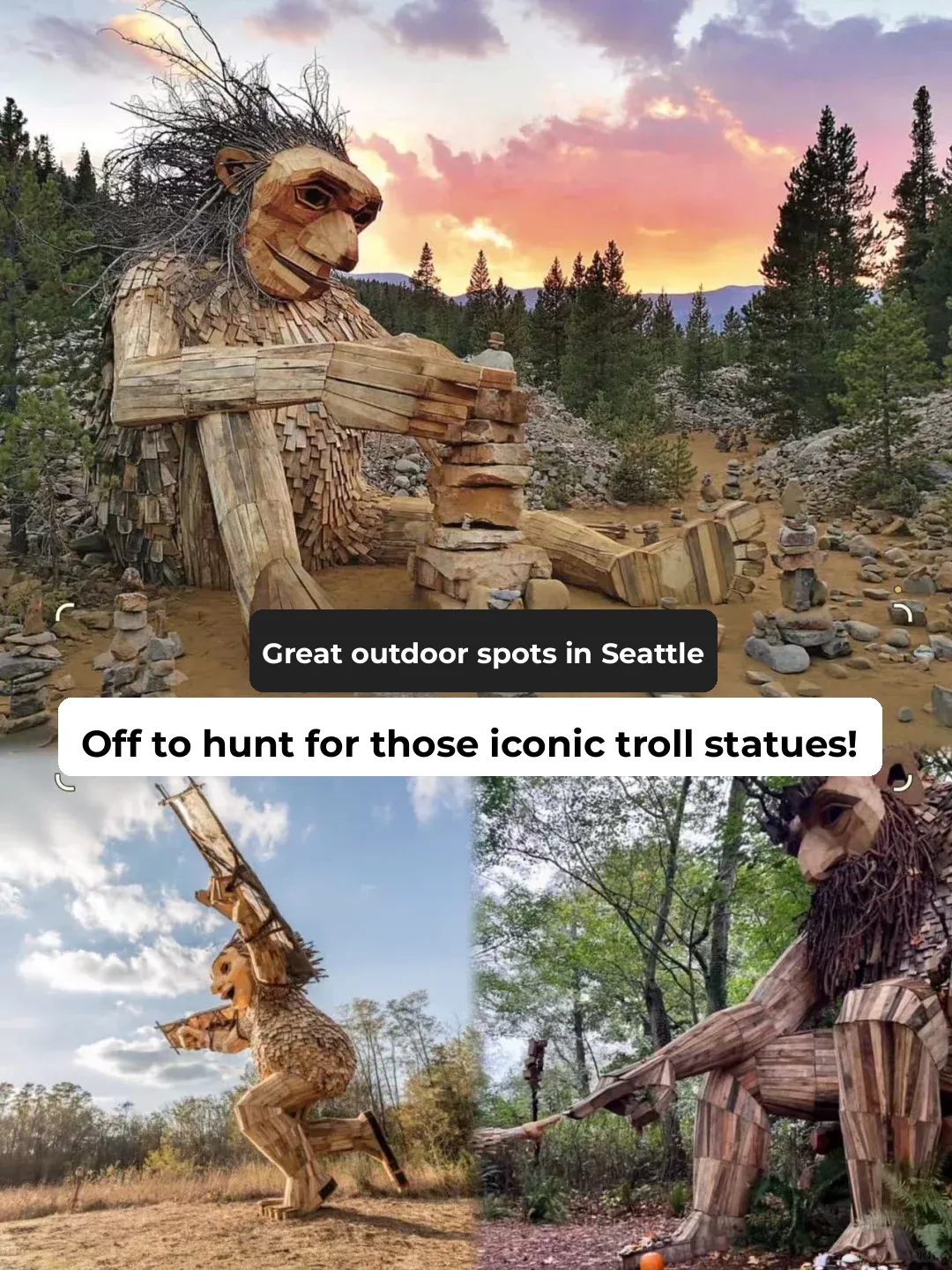Seattle Outdoor Spots | Off to Find the Troll Statues!