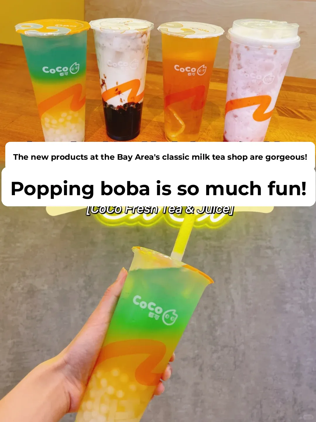 Bay Area Foodie Adventures | Iconic Bubble Tea Shop's New Flavors Are Gorgeous, and the Popping Pearls Are Super Fun!