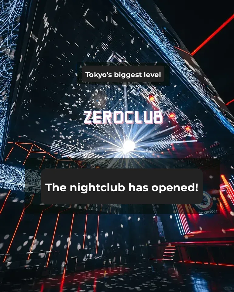 Yesterday, Tokyo's Biggest Club Grand Opening!