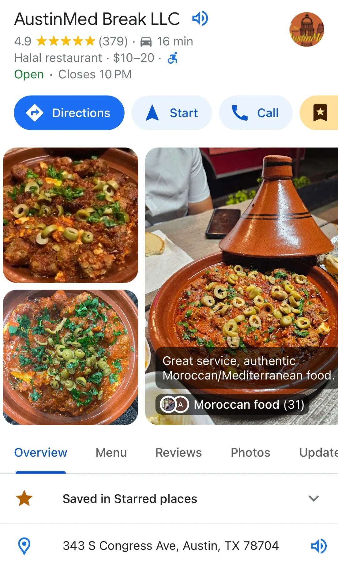 Austin Moroccan Food Truck