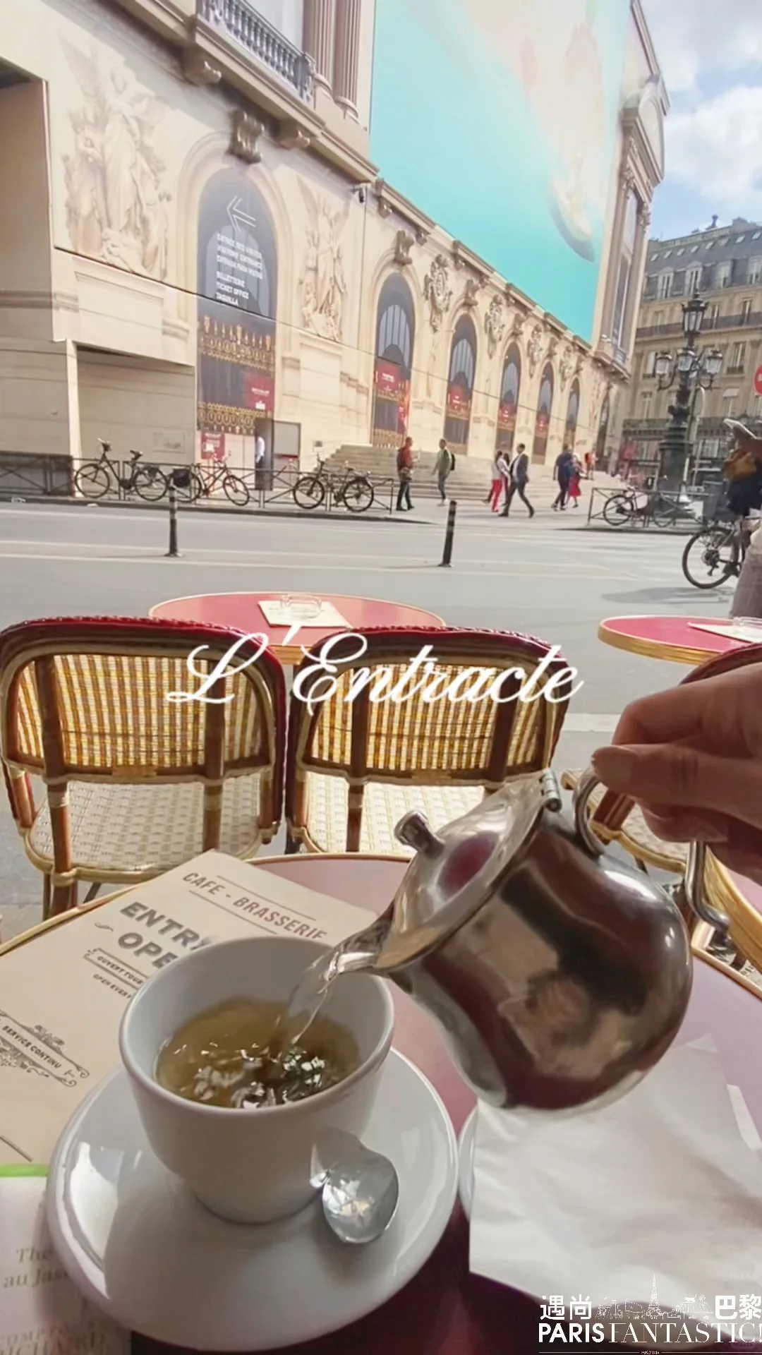☕️Kicking off a chill day at a Parisian street-side café