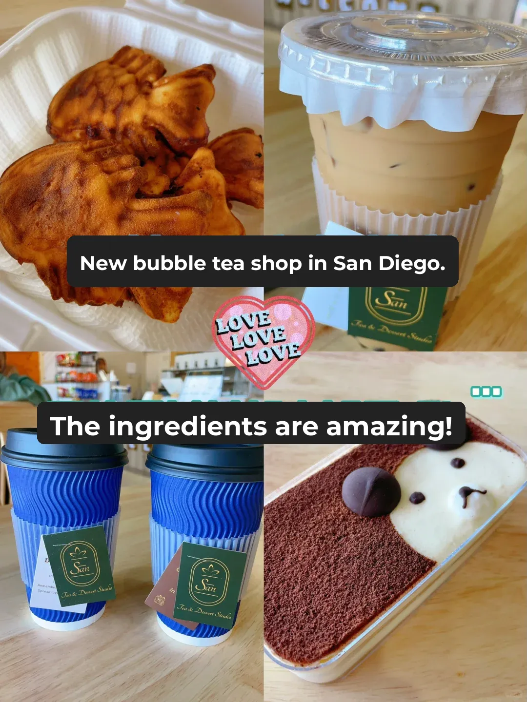 New Spot in San Diego｜Totally Hooked on This Bubble Tea & Light Bites Café!