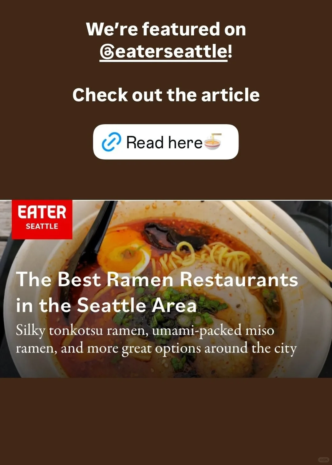 "We Made It to Eater! Mom, We Did It 🥹"