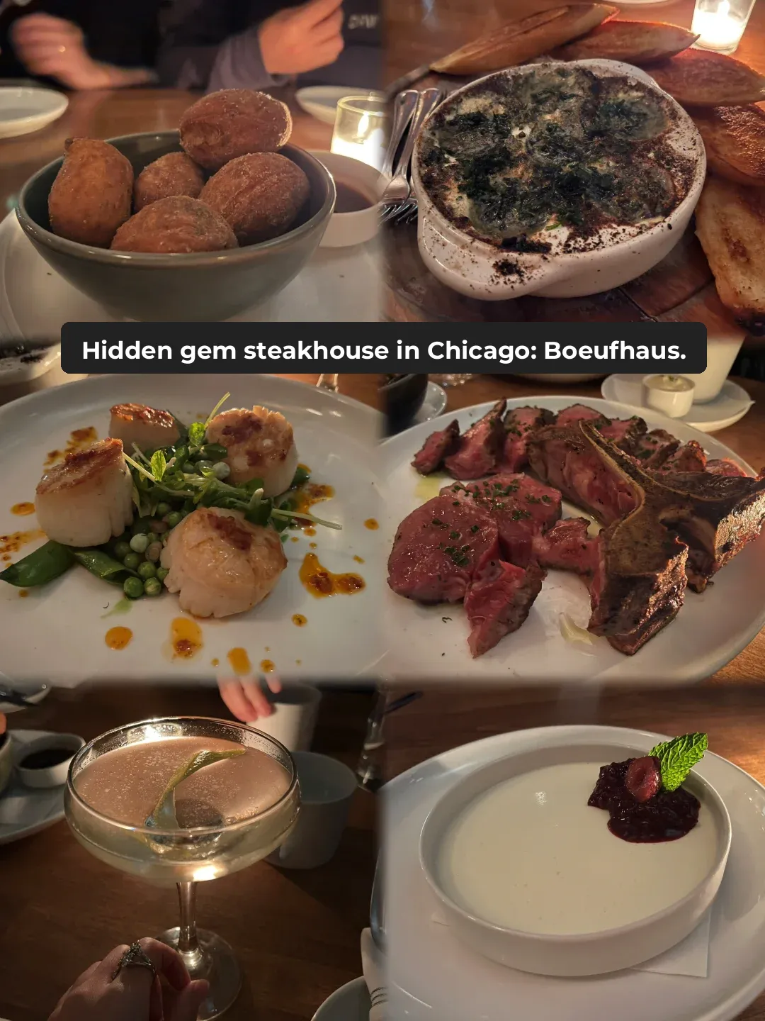 Chicago Food Exploration | Hidden Gem Steakhouse Boeufhaus 🥩 Full of Surprises